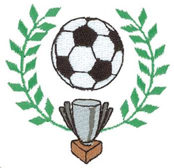 Soccer Crest Machine Embroidery Design