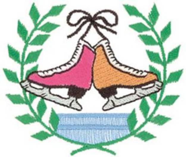 Picture of Figure Skating Crest Machine Embroidery Design