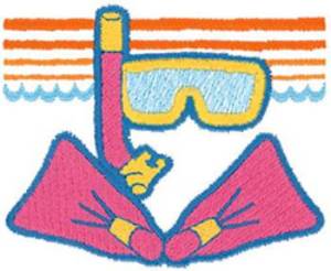 Picture of Snorkeling Machine Embroidery Design