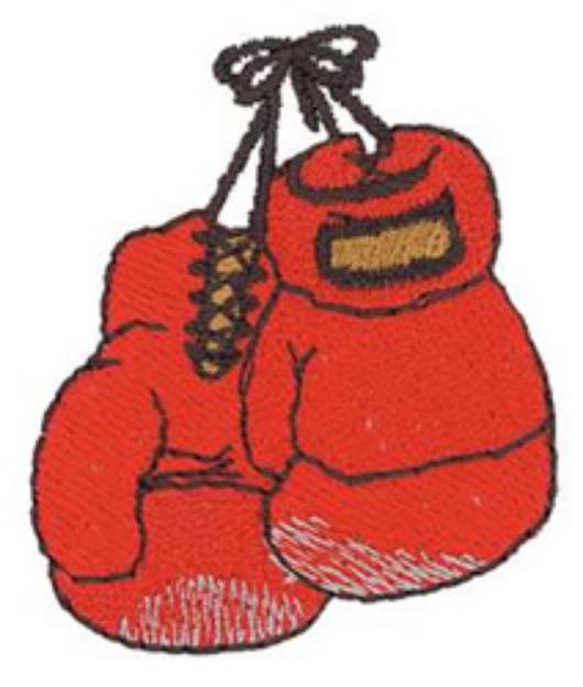Picture of Boxing Gloves Machine Embroidery Design