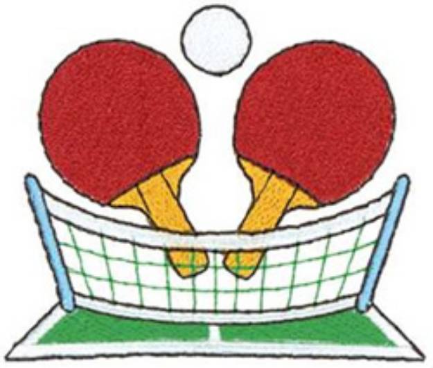 Picture of Table Tennis Design Machine Embroidery Design