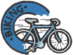 Biking Machine Embroidery Design