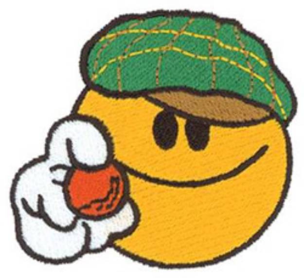 Picture of Golf Smiley Machine Embroidery Design