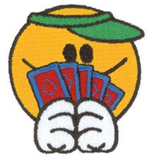 Picture of Card Dealer Smiley Machine Embroidery Design