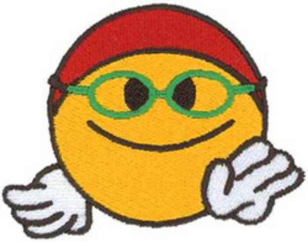Picture of Swimming Smiley Machine Embroidery Design