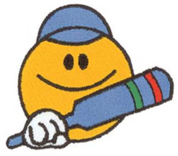 Picture of Cricket Smiley Machine Embroidery Design
