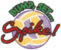 Spike Machine Embroidery Design