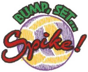 Picture of Spike Machine Embroidery Design