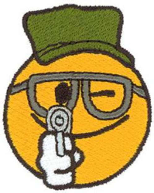 Picture of Marksman Smiley Machine Embroidery Design