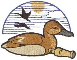 Decoy Duck Machine Embroidery Design