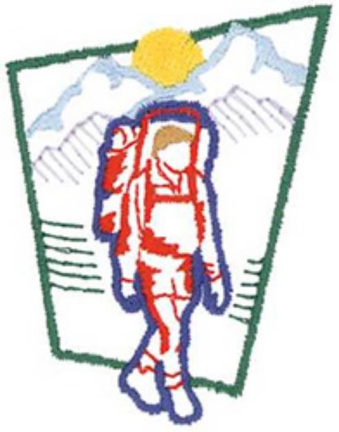 Picture of Hiking Machine Embroidery Design