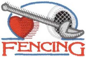 Picture of Fencing Motif Machine Embroidery Design