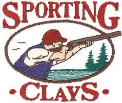Sporting Clays Machine Embroidery Design