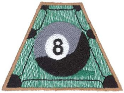 Eight Ball Machine Embroidery Design