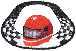 Race Track Machine Embroidery Design