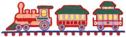 Cartoon Train Machine Embroidery Design