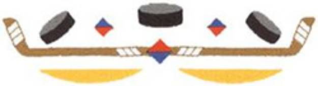 Picture of Hockey Machine Embroidery Design