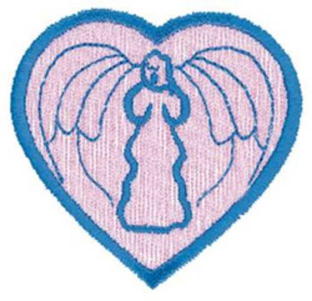 Picture of Angel In Heart Machine Embroidery Design
