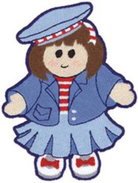 Picture of French Girl Machine Embroidery Design