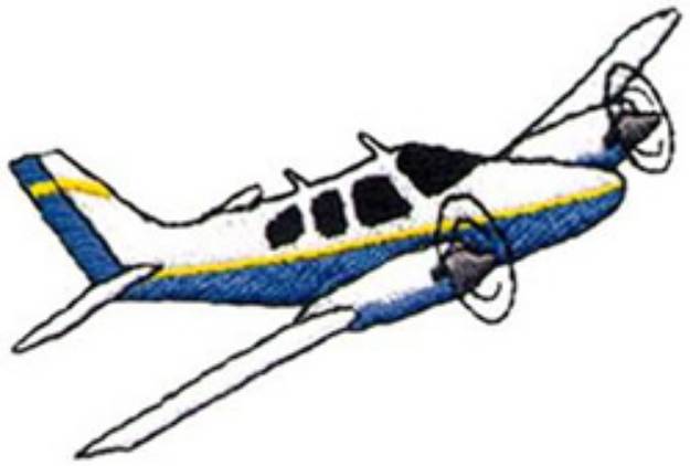 Picture of Sm. Airplane Machine Embroidery Design