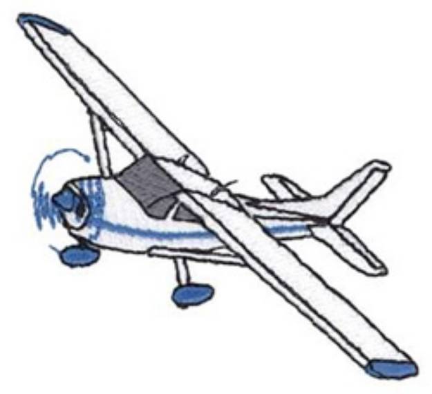 Picture of Airplane Machine Embroidery Design