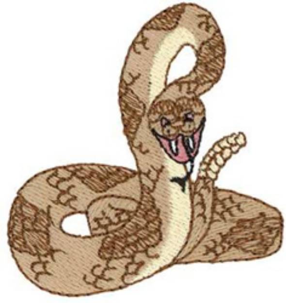 Picture of Rattlesnake Machine Embroidery Design