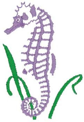 Sea Horse Machine Embroidery Design
