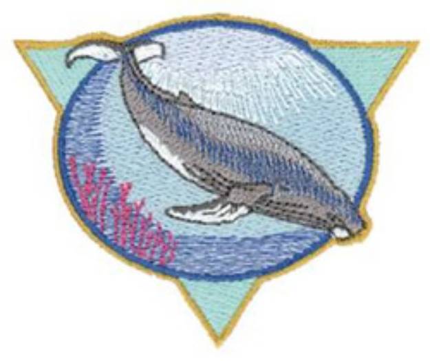 Picture of Small Humpback Logo Machine Embroidery Design