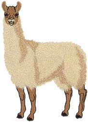 Large Llama Machine Embroidery Design