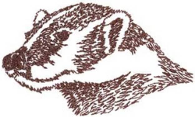 Picture of Badger Machine Embroidery Design