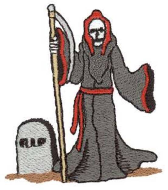 Picture of Grim Reaper Machine Embroidery Design