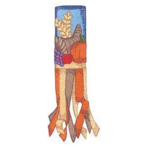 Picture of Thanksgiving Windsock Machine Embroidery Design