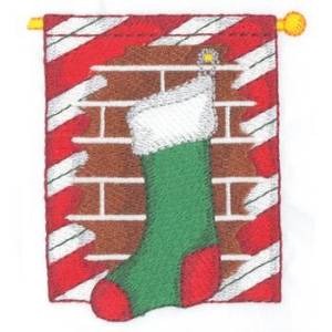 Picture of Christmas Banner Machine Embroidery Design