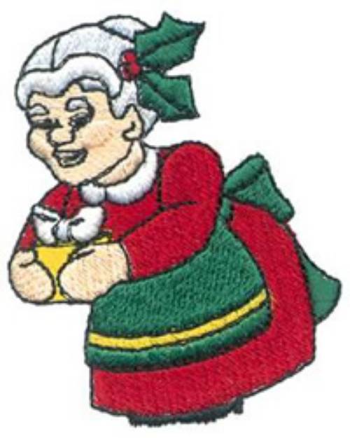 Picture of Mrs. Claus Machine Embroidery Design