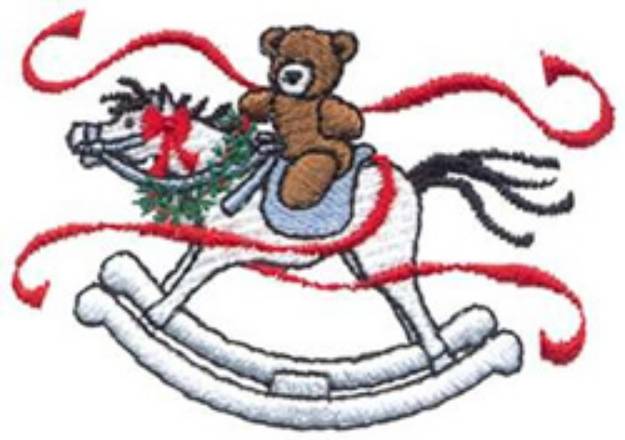 Picture of Rocking Horse & Bear Machine Embroidery Design