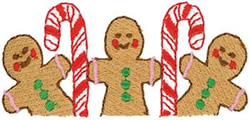 Gingerbread & Canes Machine Embroidery Design
