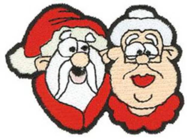 Picture of Mr. & Mrs. Claus Machine Embroidery Design