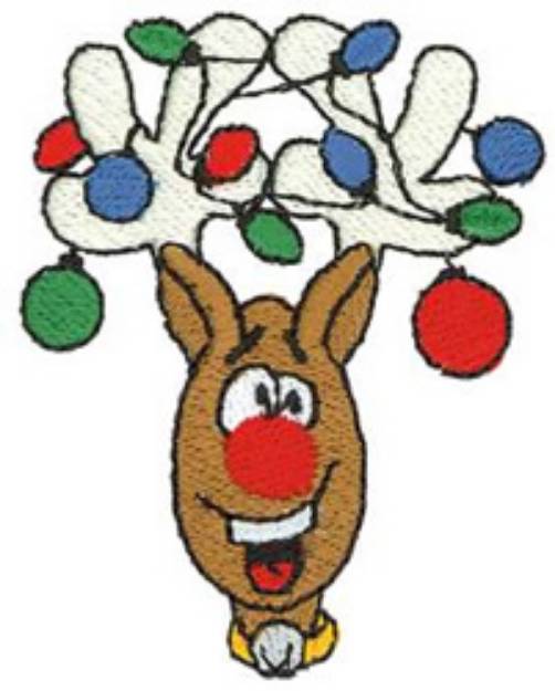 Picture of Reindeer Machine Embroidery Design