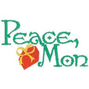 Picture of Peace Mon Machine Embroidery Design