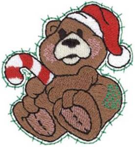 Picture of Christmas Bear Machine Embroidery Design