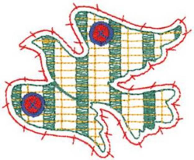 Picture of Patchwork Dove Machine Embroidery Design