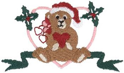 Christmas Bear Machine Embroidery Design
