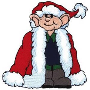 Picture of Elf In Santa Suit Machine Embroidery Design