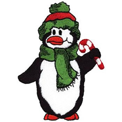 Christmas Penguin Machine Embroidery Design