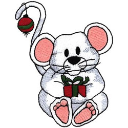 Christmas Mouse Machine Embroidery Design