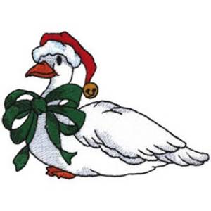 Picture of Christmas Goose Machine Embroidery Design
