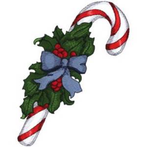 Picture of Candy Cane Machine Embroidery Design