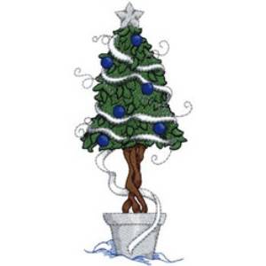 Picture of Christmas Topiary Machine Embroidery Design