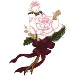 Picture of Christmas Roses Machine Embroidery Design