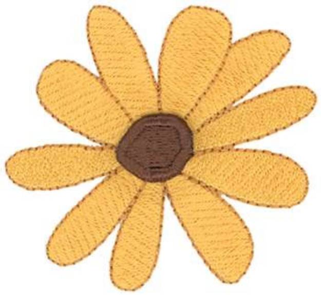 Picture of 3D Daisy Machine Embroidery Design